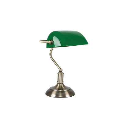 879-1T CAMERON, TABLE LAMP WITH GREEN GLASS Δ3