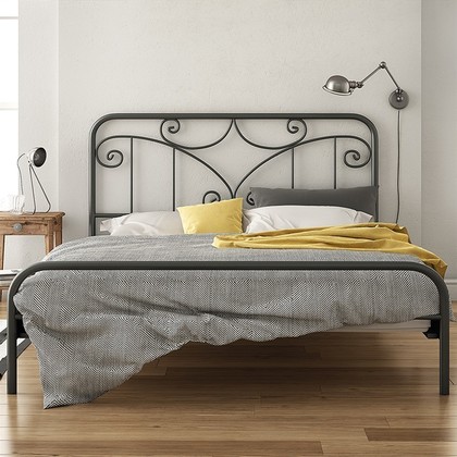 Μεταλλικό Κρεβάτι Διπλό Chic Strom Roxane Για Στρώμα 140x200cm Με Επιλογή Χρώματος