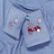 Βρεφικό Σετ Μπάνιου 3τμχ (Πετσέτα Μπάνιου 50x90, Κάπα 75x75, Γάντι 15x21) Das Baby Smile Line Embroidery 6615 Μπλε