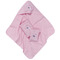 Baby's Bath Set 3pcs (Bath Towel 50x90,Cape 75x75,Glove 15x21) Das Baby Smile Line Embroidery 6620 Pink