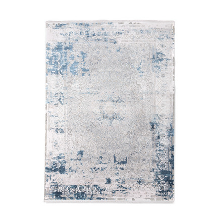 Χαλί 160x230cm Royal Carpet Bamboo Silk 6794A L. Grey D. Blue