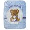 Baby's Crib Velour Blanket 110x140 Das Baby 6618 Relax 100% Polyester Light Blue