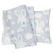 Baby's Crib Sheets Set 3pcs 130x170 Das Baby Fun Line 4823 100% Cotton 160TC Grey-White-Mint