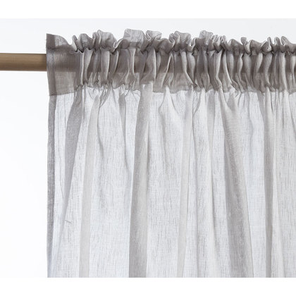 Curtain 140x270 NEF-NEF Roxane Grey 100% Polyester