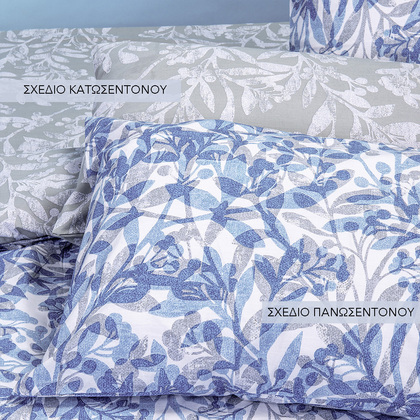 Pillow Cases Set 50x70cm Melinen Home Casual Line Tinker  50% Cotton 50% Polyester 144 Κλωστές 