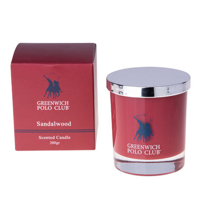 Αromatically Candle 200gr Greenwich Polo Club Essential Fragrances Collection 3003/ Sandalwoodrlla