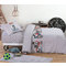 Kids' Single Duvet Cover Set 2pcs 160x240 NEF-NEF Busy Day Grey 100% Cotton 144TC