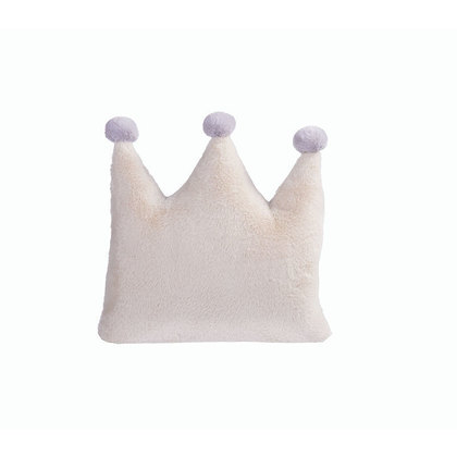 Decorative Pillow 40x40 NEF-NEF Baby Crown Ecru Rabbit Fur 100% Polyester