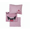 Σετ Βρεφικά Σεντόνια Κούνιας 3τμχ 120x170 NEF-NEF Monstermania Girl Pink 100% Βαμβάκι 144TC
