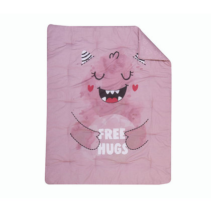 Baby's Crib Duvet 110x140 NEF-NEF Monstermania Girl Pink 100% Cotton 144TC