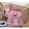 Baby's Crib Duvet 110x140 NEF-NEF Monstermania Girl Pink 100% Cotton 144TC