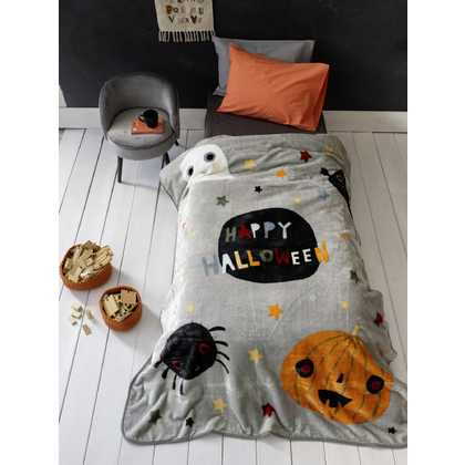 Kid's Velour Blanket 160x220cm Polyester Nima Home Happy Halloween 30181