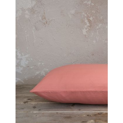 Pair of Pillowcases 52x72cm Cotton Nima Home Unicolors - Warm Terracotta 30899