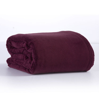 Double Fleece Blanket 240x220 NEF-NEF Record-23 Mauve 100% Polyester