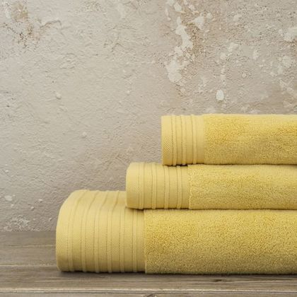 Πετσέτα Προσώπου 50x100cm  Nima Fresh - Earth Beige 100% Zero Twist Cotton/ Μουσταρδί - μπεζ