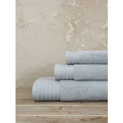 Πετσέτα Προσώπου 50x100cm Nima Fresh - Light Gray 100% Zero Twist Cotton/Γκρι Ανοιχτό