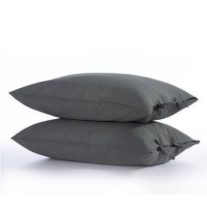 Set Of Pillowcases 2pcs 52x72 NEF-NEF Cotton-Linen Green 50% Cotton 50% Linen