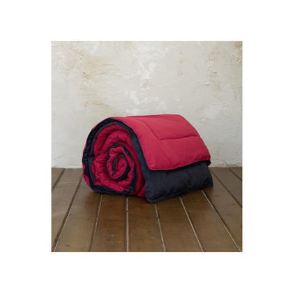 Duvet Cover  220x240cm  Nima Abalone Ruby Red - Black 100% Microfiber