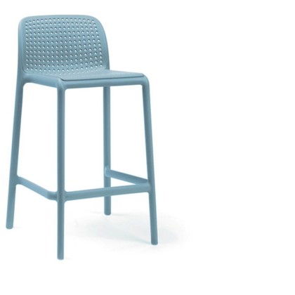 Σκαμπό Βar Πολυπροπυλενίου AV Lido mini Γαλάζιο Ύψος καθίσματος 64cm 47,5x49,5xH86,5(65)cm 