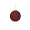 Xριστουγεννιάτικη Γυάλινη/ Βελούδινη Μπάλα Σετ 6τμχ. Κόκκινο/ Χρυσό Φ10cm Inart 2-70-890-0258