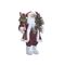 Άγιος Βασίλης Υφασμάτινος Κόκκινο/ Λευκό 36x22x60cm Inart 2-70-832-0038