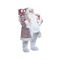 Άγιος Βασίλης Υφασμάτινος Κόκκινο/ Λευκό 37x28x80cm Inart 2-70-832-0043