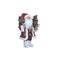Άγιος Βασίλης Υφασμάτινος Κόκκινο/ Λευκό 25x15x45cm Inart 2-70-832-0039
