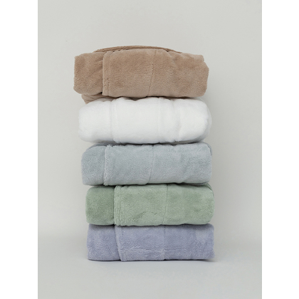 Velour Bathrobe/Robe No Medium Palamaiki Bathrobe Collection Simour Grey 55% Cotton 45% Polyester