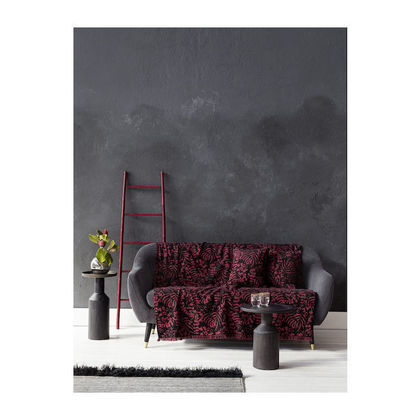 Armchair's Throw 180x180cm Chenille Nima Home Ruby Red
