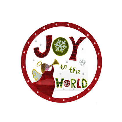 Χριστουγεννιάτικη Στρογγυλή Πιατέλα Joy 31cm YSG75021