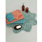 Bath Mat 70x70 Palamaiki Bathmats Collection Flar Jade 100% Cotton