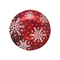 Χριστουγεννιάτικη Στρογγυλή Πιατέλα Νιφάδα 31cm YSGLG013