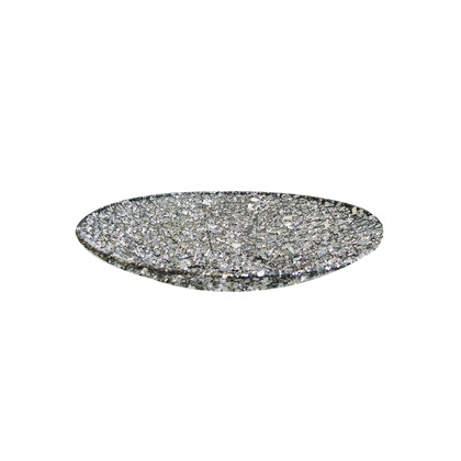 Decorative Plate with Ice Beads D.30cm RH 97724IC