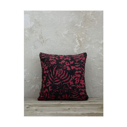 Decorative Pillow 45x45cm Chenille Nima Home Dusk Ruby Red   55% Acrylic - 20% Polyester - 25% Cotton