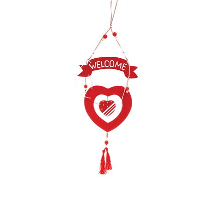 Christmas Decorative Heart Welcome 20cm ZNY829747A