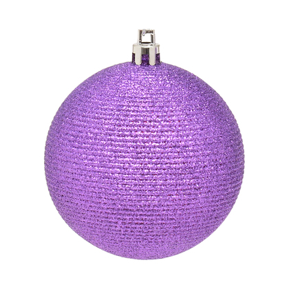 6pcs. Set of Purple Christmas Ornaments 8cm LJC164/8P