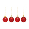 Σετ 16τμχ. Χριστουγεννιάτικο Στολίδι Δέντρου Μπάλα Κόκκινο σε Κουτί 6x6x15cm LJC013/4R