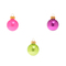 Box of 12pcs. Purple-Pink-Green Christmas Ornaments LJC185A151