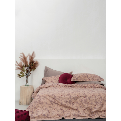 Semi-Double Flannel Bed Sheets Set 3pcs 170x265 Palamaiki Cosy Winter CW282 100% Cotton Flannel 84TC