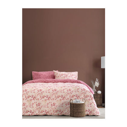 Queen Size Duvet Cover 3pcs. Set 225x245cm Cotton/ Polyester Kocoon 30443 Fall Pink