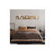 Queen Size Bed Sheets 4pcs. Set 240x270cm Cotton/ Polyester Kocoon 30410 Tena Brown