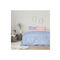 Queen Size Fitted Bed Sheets 4pcs. Set 160x200+32cm Cotton/ Polyester Kocoon 29617 Zinia Blue