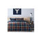 Queen Size Fitted Bed Sheets 4pcs. Set 160x200+32cm Cotton Kocoon 30471 Colin Blue
