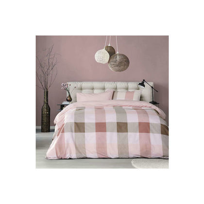 Queen Size Bedspread 220x245cm Cotton Kocoon 29553 Carrie Pink