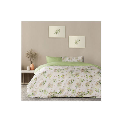 Single Size Bedspread 160x245cm Cotton Kocoon 29582 Flor Beige