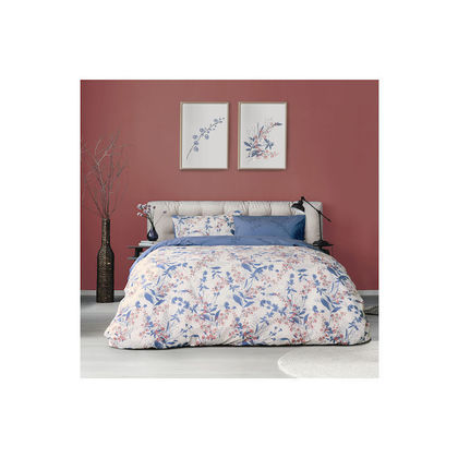 Queen Size Bed Sheets 4pcs. Set 240x270cm Cotton Kocoon 29556 Cicely Beige