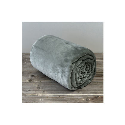 Single Size Velour Blanket 150x220cm Polyester Kocoon 27031 Meleg Dark Mint