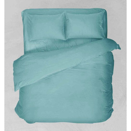 Single Fitted Bedsheet 100x200+25 Viopros Basic aqua 60% Cotton 40% Polyester