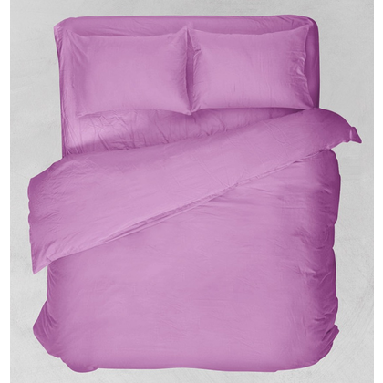 Double Bedsheet 220x260 Viopros Basic fuschia Cotton-Polyester