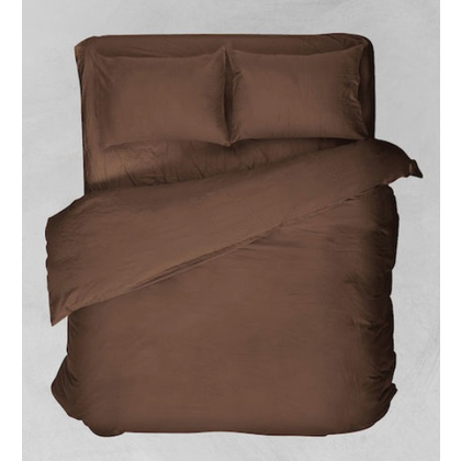 Set Of Pillowcases 50x70 Viopros Basic socola Cotton-Polyester